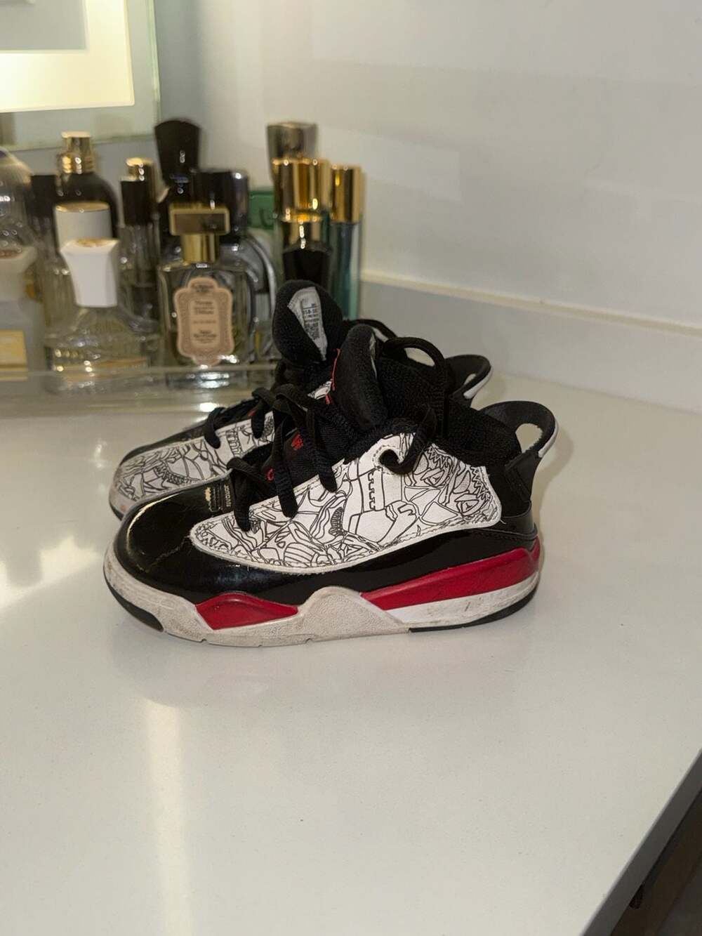 Nike Air Jordan Dub Zero TD 'Fire Red' Toddler Shoes (DV1358-162)
